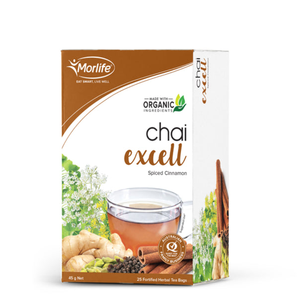 Chai Excell Tea Bags 25s MORLIFE - Broome Natural Wellness