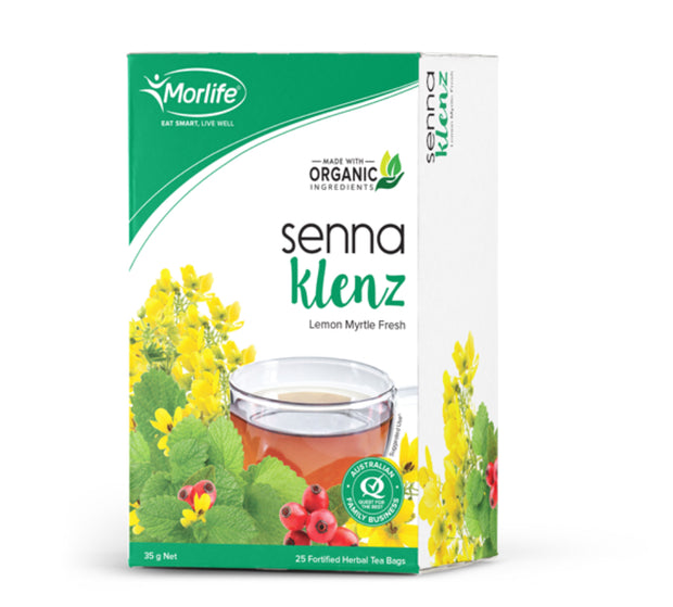 Senna Klenz Tea Bags 25's MORLIFE - Broome Natural Wellness