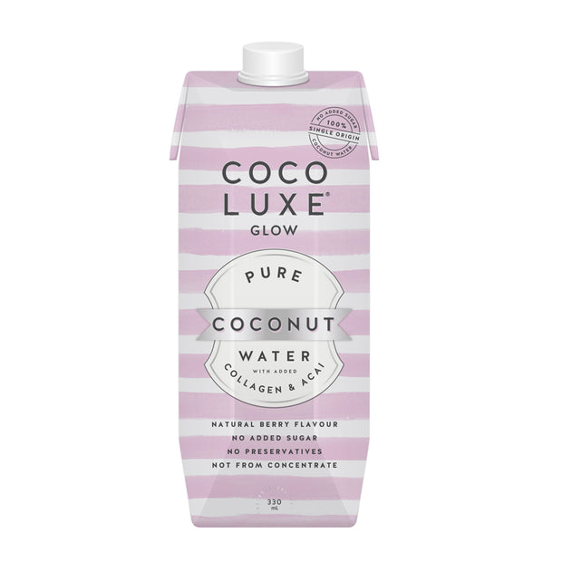 Coconut Water With Collagen and Acai 330ml Coco Luxe Glow