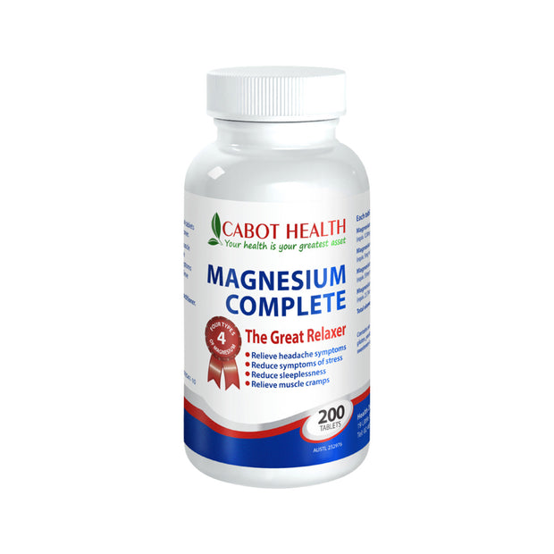 Magnesium Complete 200T Cabot Health - Broome Natural Wellness