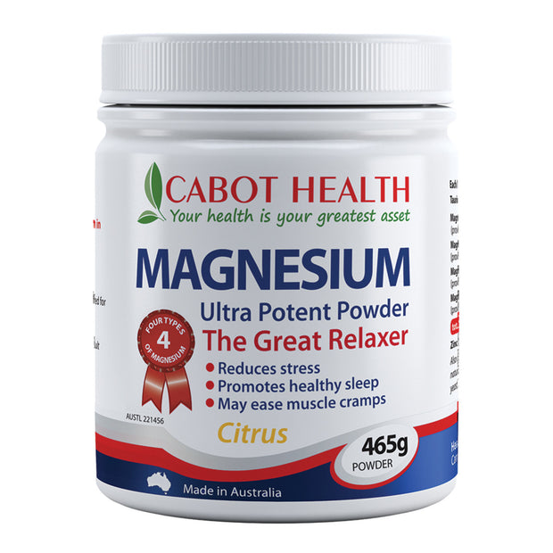 Magnesium Ultra Potent Citrus Powder 465g Cabots - Broome Natural Wellness
