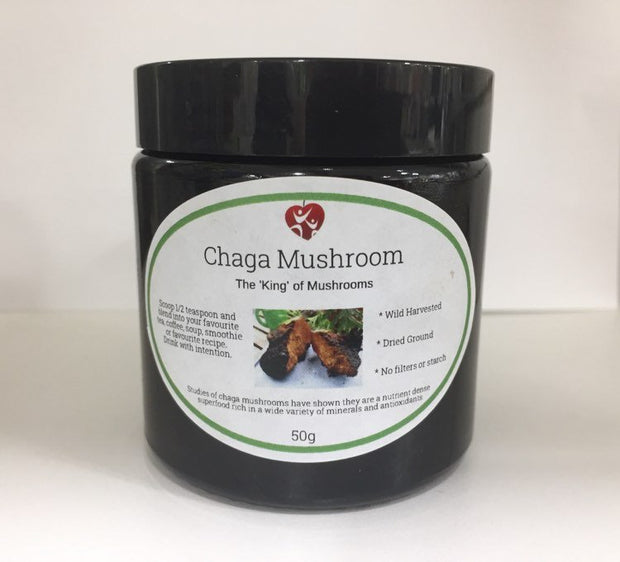 Chaga Mushrooms 50g Broome Natural Wellness - Broome Natural Wellness