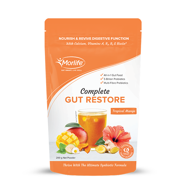 Gut Restore Tropical Mango 200g Morlife - Broome Natural Wellness