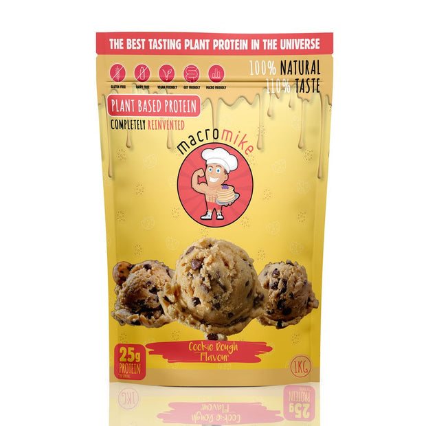 Plant Based Protein Cookie dough 1kg Macro Mike - Broome Natural Wellness