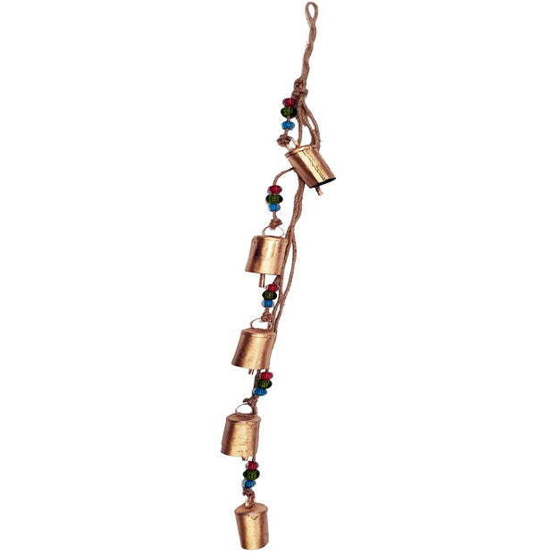 Iron 5 Cow Bell String With Beads Illumination Mandalas