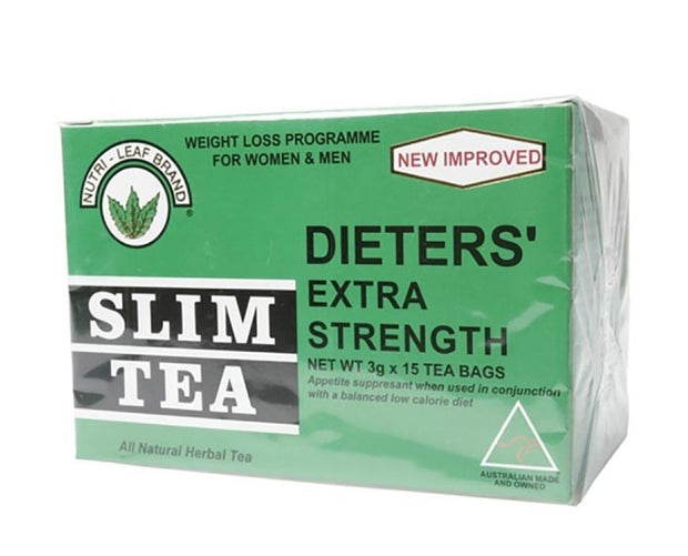 Nutri Leaf - Slim Tea Extra Strength 15 Bags - Broome Natural Wellness