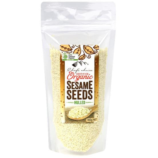 Sesame Seeds Organic Hulled 140g Chefs Choice - Broome Natural Wellness