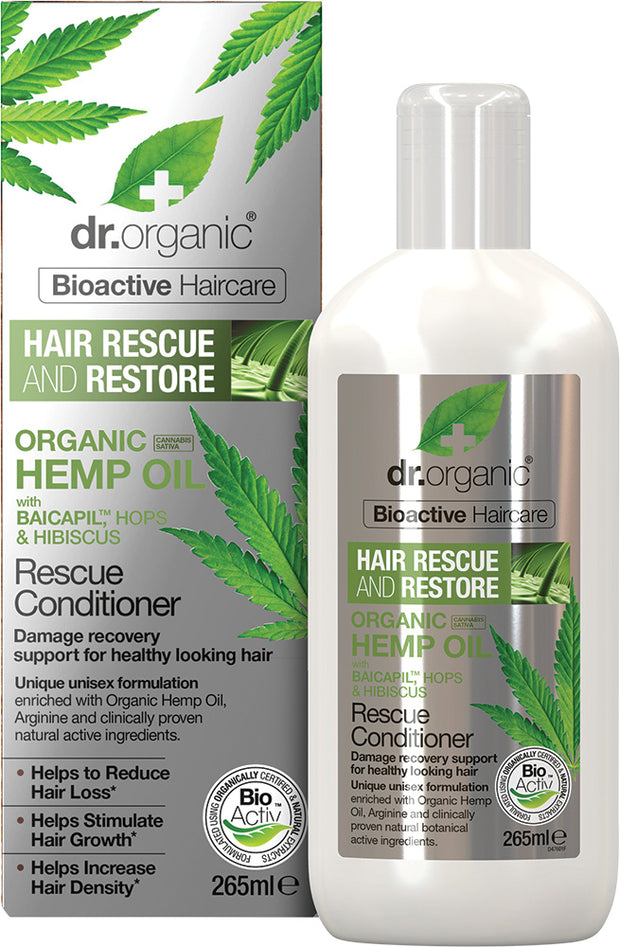 Hemp Oil Rescue & Restore Conditioner 265ml Dr Organic - Broome Natural Wellness