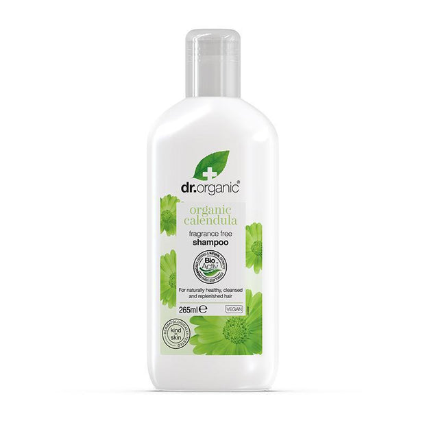 Calendula Organic Fragrance Free Shampoo 265ml Dr Organic - Broome Natural Wellness