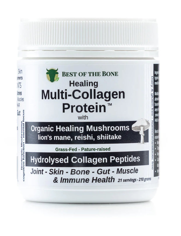 Collagen Peptides Mushroom Blend 220g Best of the Bone