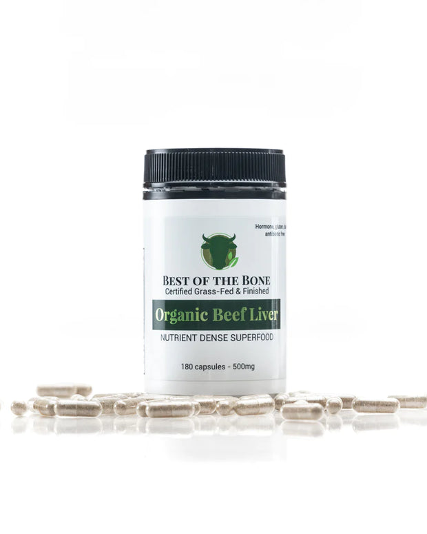 Beef Liver Organic 500mg 180C Best of the Bone