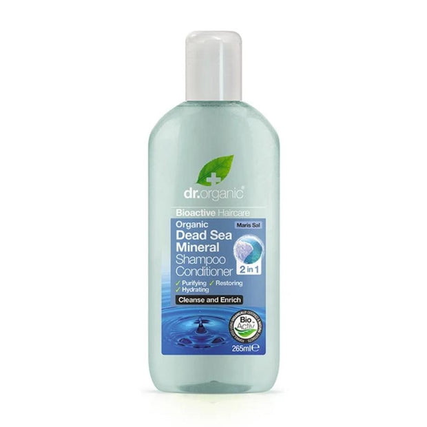Dead Sea Mineral Shampoo Conditioner 2in1 265ml Dr Organic