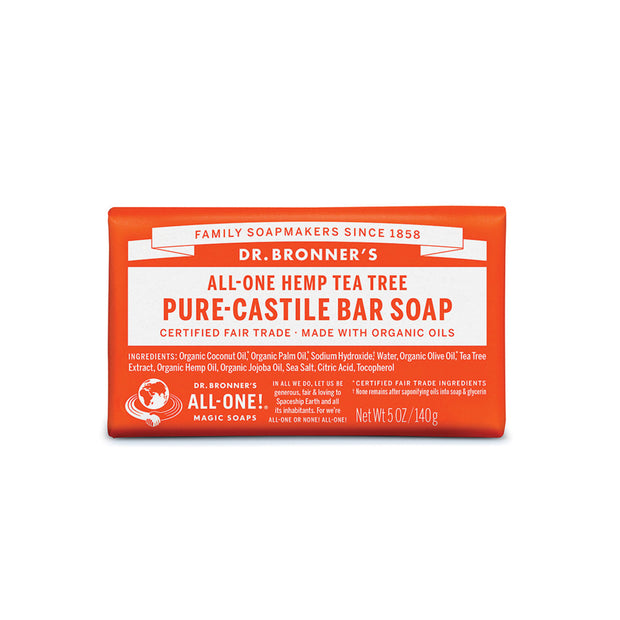 Tea Tree Pure Soap Bar 140g Dr Bronners - Broome Natural Wellness