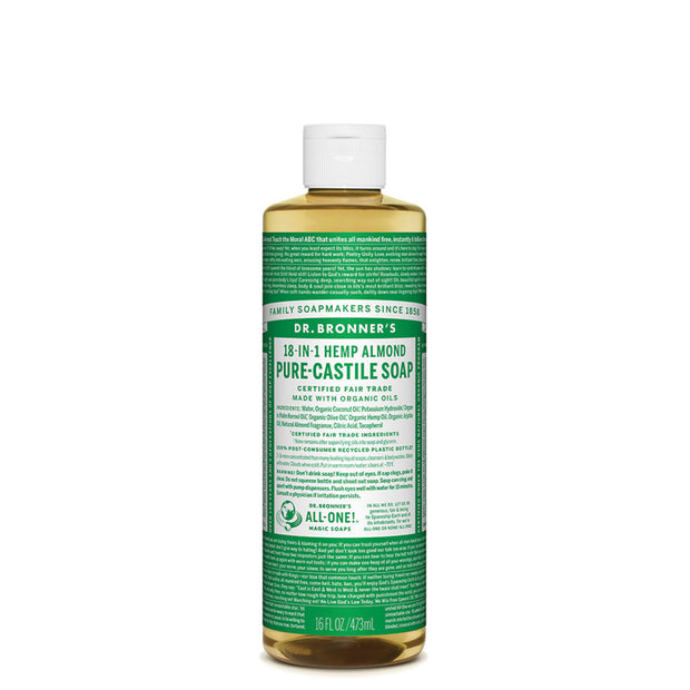 Almond Castile Liquid Soap 437ml Dr Bronners - Broome Natural Wellness