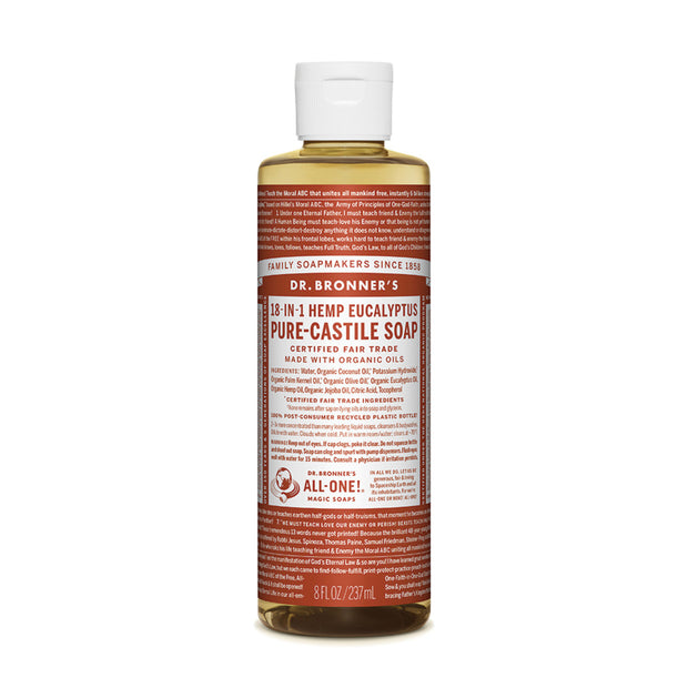 Eucalyptus Castile Liquid Soap 237ml Dr Bronners - Broome Natural Wellness