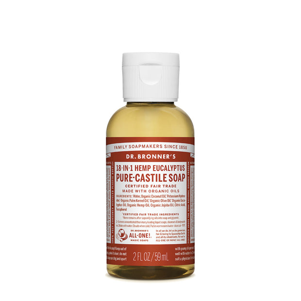 Eucalyptus Castile Liquid Soap 59ml Dr Bronners - Broome Natural Wellness