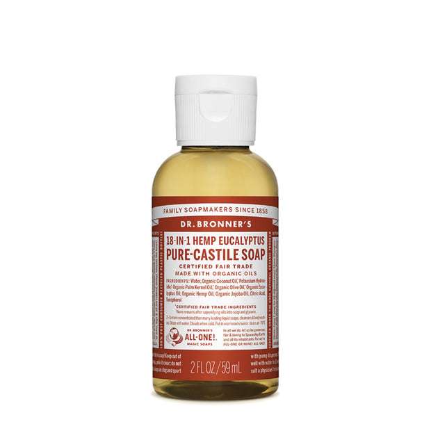 Eucalyptus Castile Liquid Soap 59ml Dr Bronners - Broome Natural Wellness