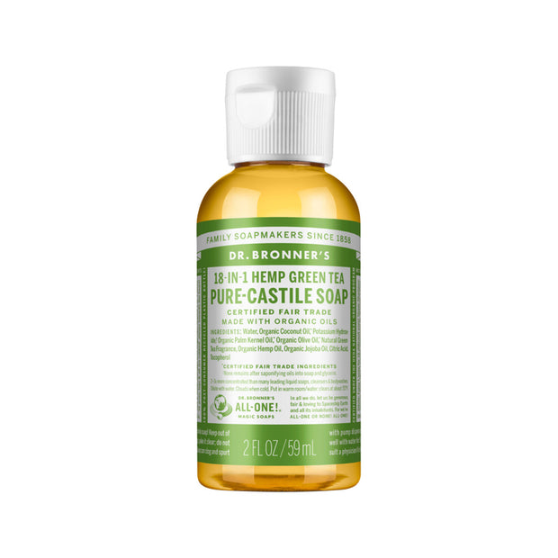 Green Tea Castile Liquid Soap 59ml Dr Bronners