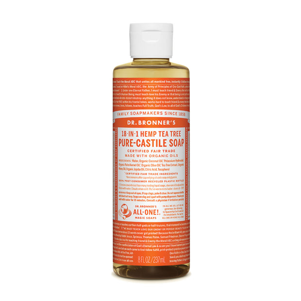 Tea Tree Castile Liquid Soap 237ml Dr Bronners