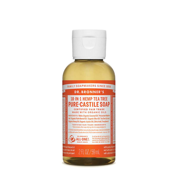 Tea Tree Castile Liquid Soap 59ml Dr Bronners