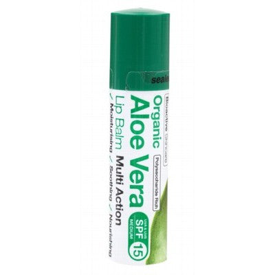 Aloe Vera Lip Balm 5.7ml Dr Organics - Broome Natural Wellness