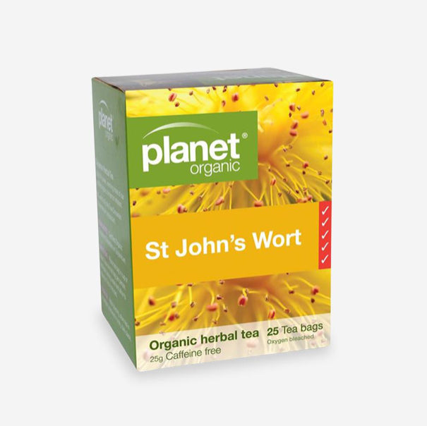 Organic St Johns Wort Tea Bags 25s Planet Organic - Broome Natural Wellness