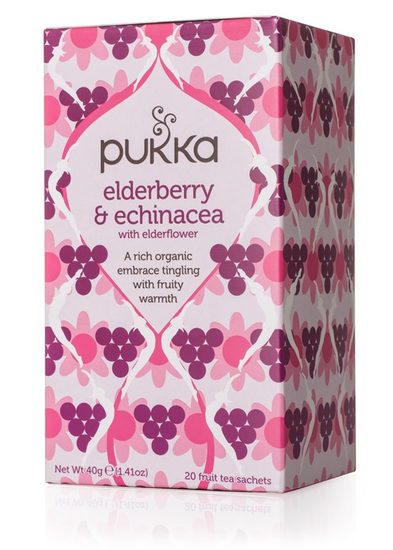 Elderberry Echinacea Tea Bags 20 Pukka