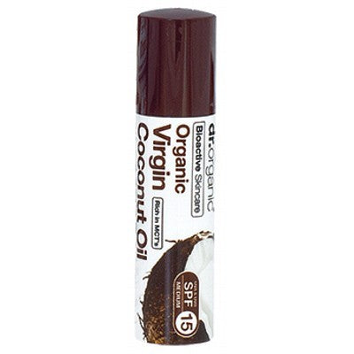 Organic Virgin Coconut Oil Lip Balm 5.7ml Dr Organics - Broome Natural Wellness