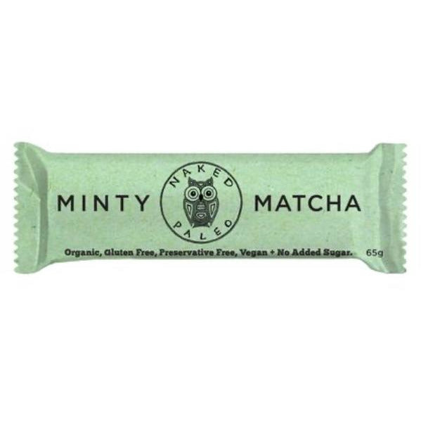 Minty Matcha Bar 65g Naked Paleo - Broome Natural Wellness
