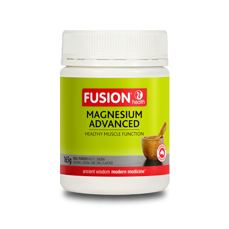 Fusion Magnesium Advanced Powder Lemon Lime 165g - Broome Natural Wellness