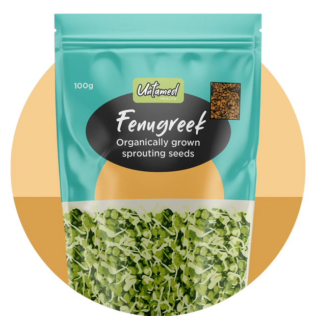 Sprouting Seeds Fenugreek Organic 100g Untamed Health