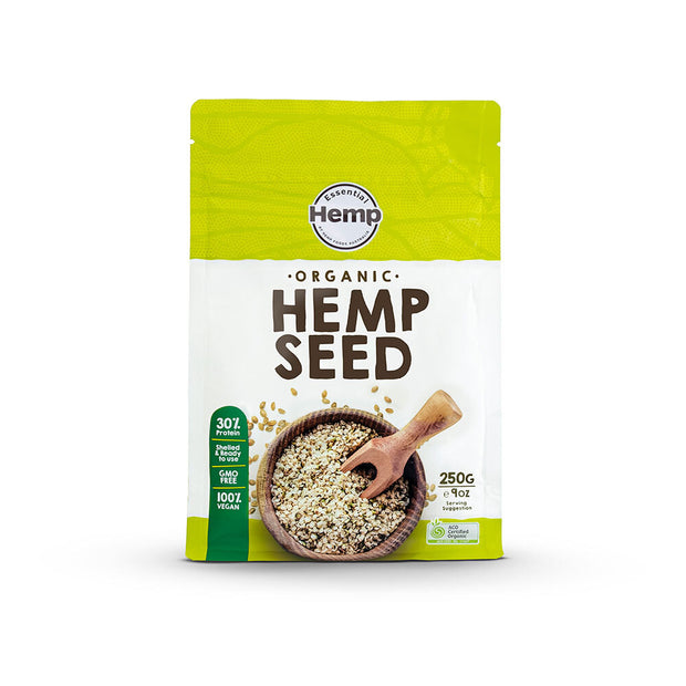 Organic Hulled Hemp Seeds Hulled 250g Essential Hemp - Broome Natural Wellness
