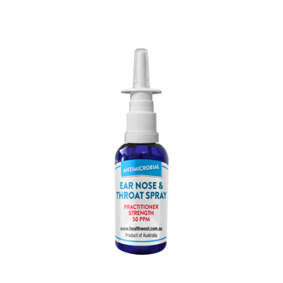Ionic Silver Ear Nose & Throat Spray 50 ppm 50ml Healthwest