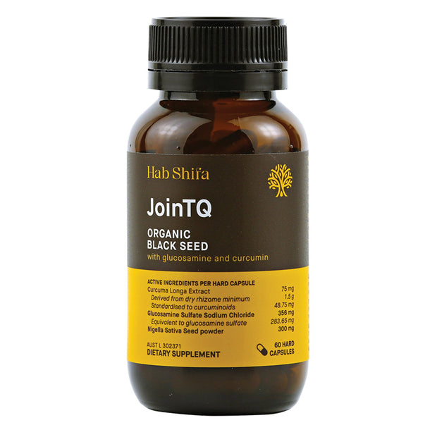 Black Seed Organic With Glucosamine and Curcumin 60C Hab Shifa - Broome Natural Wellness
