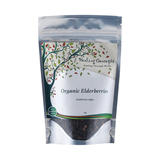 Organic Elderberries Tea 50g Healing Concepts - Broome Natural Wellness