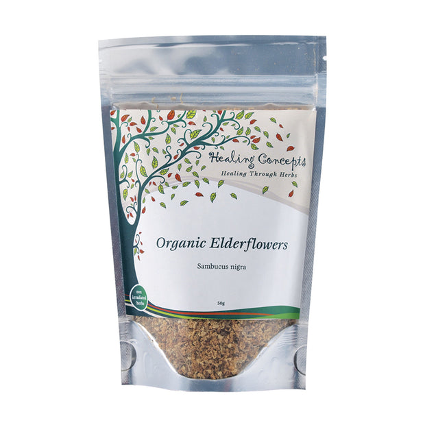 Elderflowers Organic Tea 50g Healing Concepts - Broome Natural Wellness
