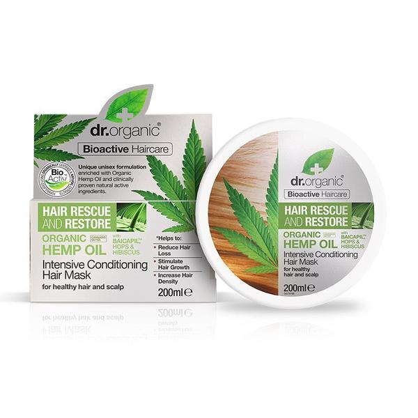 Conditioning Hair Mask Organic Hemp Oil 200ml Dr Organic - Broome Natural Wellness