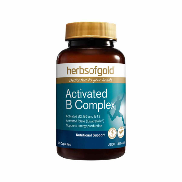 Activated B Complex 60C Herbs of Gold - Broome Natural Wellness