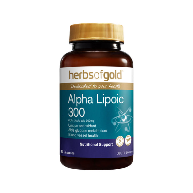 Alpha Lipoic 300 60T Herbs of Gold - Broome Natural Wellness