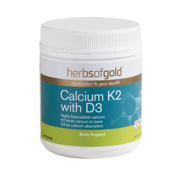 Calcium K2 with D3 180T Herbs of Gold