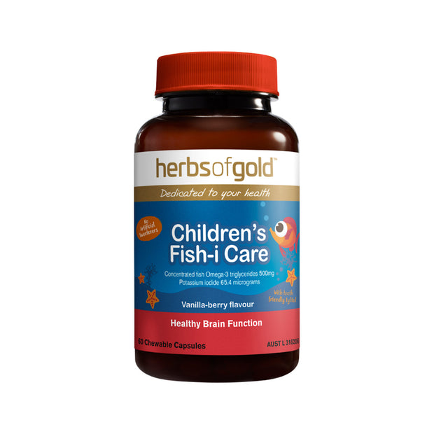 Childrens Fish I-Care 60T Herbs of Gold - Broome Natural Wellness