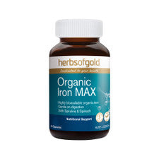 Organic Iron MAX 30VC Herbs of Gold - Broome Natural Wellness
