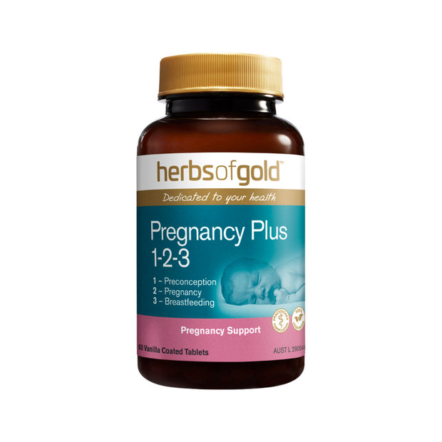 Pregnancy Plus 1-2-3  60T Herbs of Gold