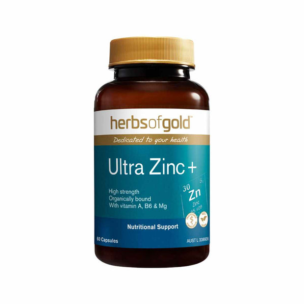 Zinc Ultra+ 60VC  Herbs of Gold - Broome Natural Wellness