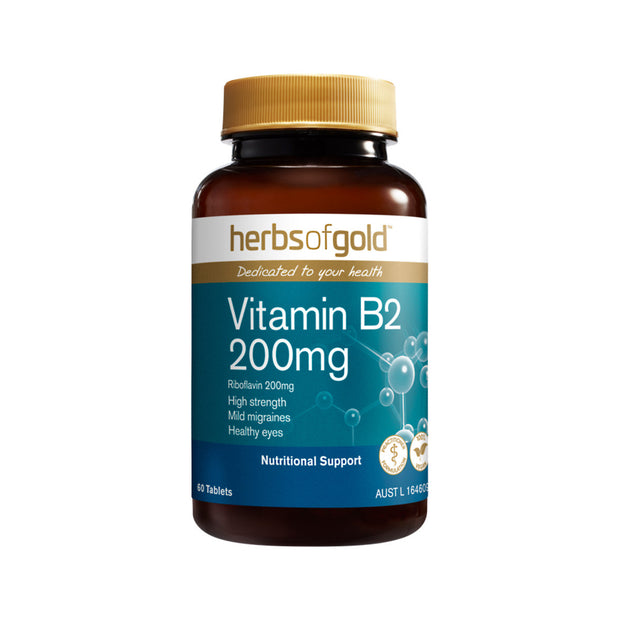 Vitamin B2 200mg 60T Herbs of Gold