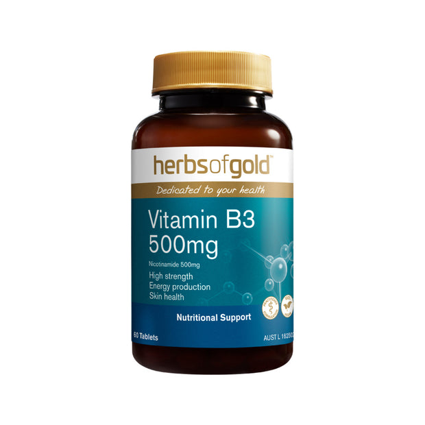 Vitamin B3 500mg 60T Herbs of Gold - Broome Natural Wellness