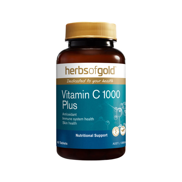 Vitamin C 1000 Plus Zinc & Bioflavonoids 60T Herbs of Gold