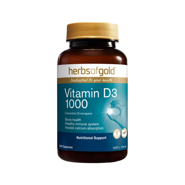Vitamin D3 1000mg 240T Herbs of Gold