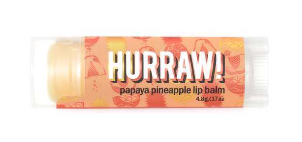 Lip Balm Organic Papaya Pineapple 4.3g Hurraw - Broome Natural Wellness