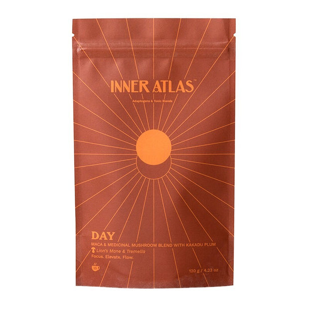 Day Adaptogenic Blend Maca & Medicinal Mushrooms With Kakadu Plum 120g Inner Atlas